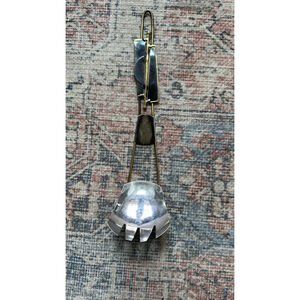 Serving Fork and Spoon Silver / Gold Metal Spiral Design ￼On Handle Boho Artsy